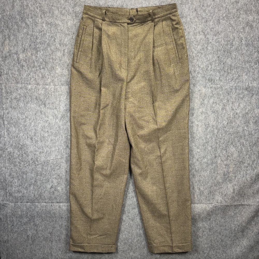 Vintage Lauren Ralph Lauren Pleated Trousers Women's 12 31x30 Wool Cashmere
